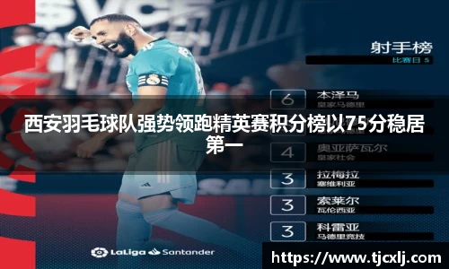 西安羽毛球队强势领跑精英赛积分榜以75分稳居第一